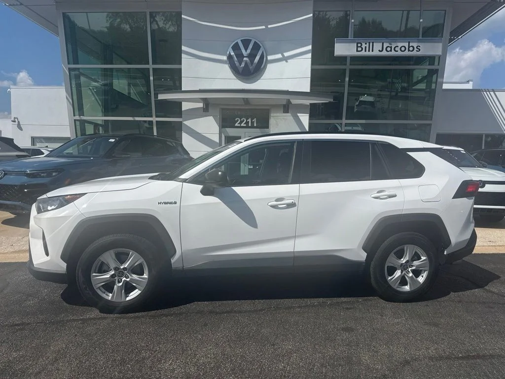 Used 2021 Super White Toyota LE image 3