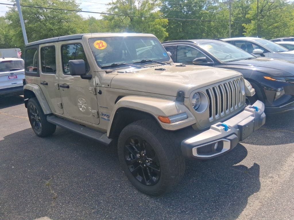 Used 2022 Jeep Wrangler Unlimited Sahara 4XE with VIN 1C4JJXP66NW230084 for sale in Chesapeake, VA