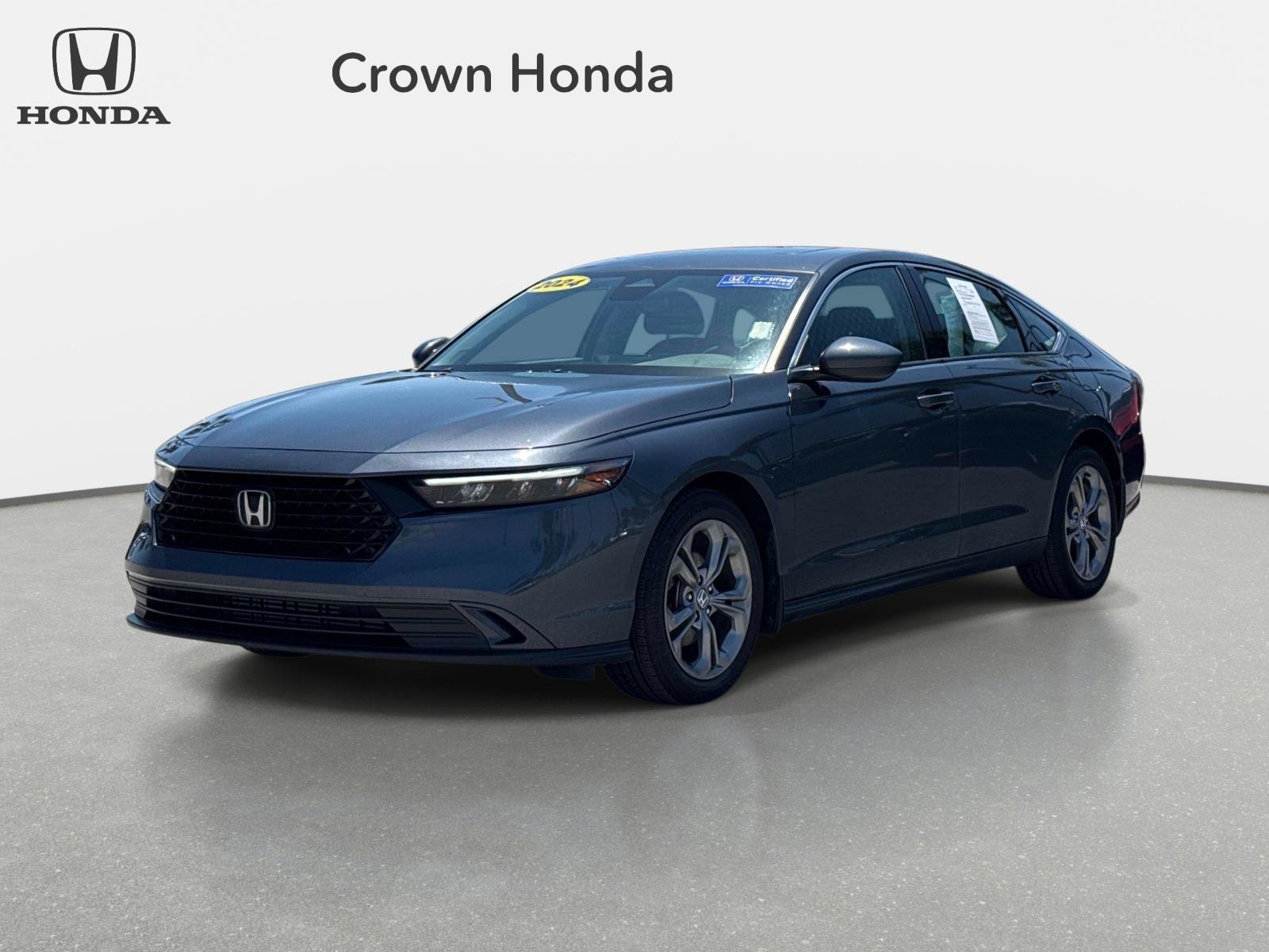 Used 2024 Meteorite Gray Metallic Honda EX image 1