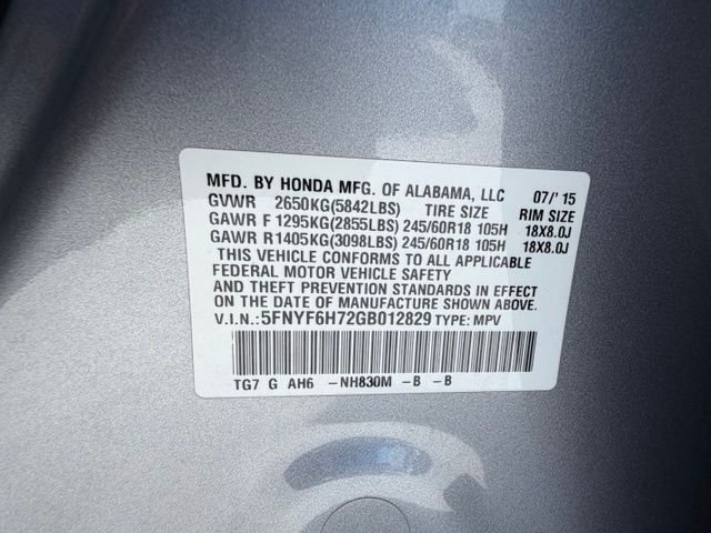 Used 2016 Gray Honda EX-L image 32