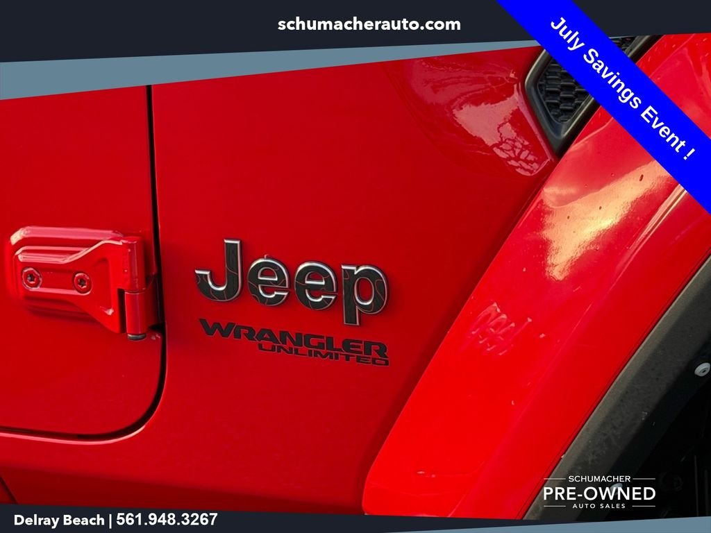 Used 2022 Red Jeep Unlimited Sahara image 10