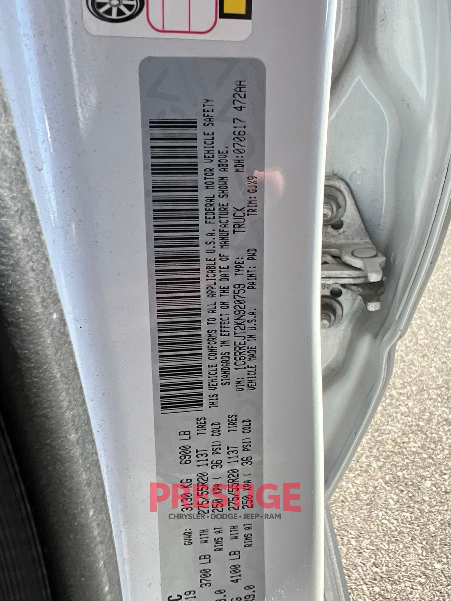 Used 2019 White Ram Laramie image 33