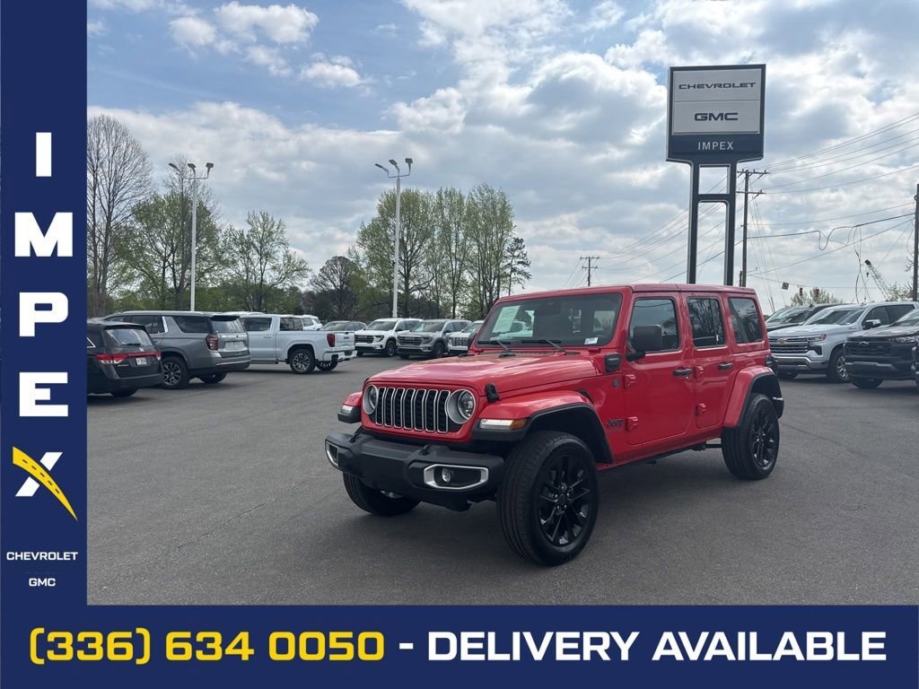Red 2025 Jeep Wrangler 4xe Sahara 4WD SUV / Crossover Four-Wheel Drive