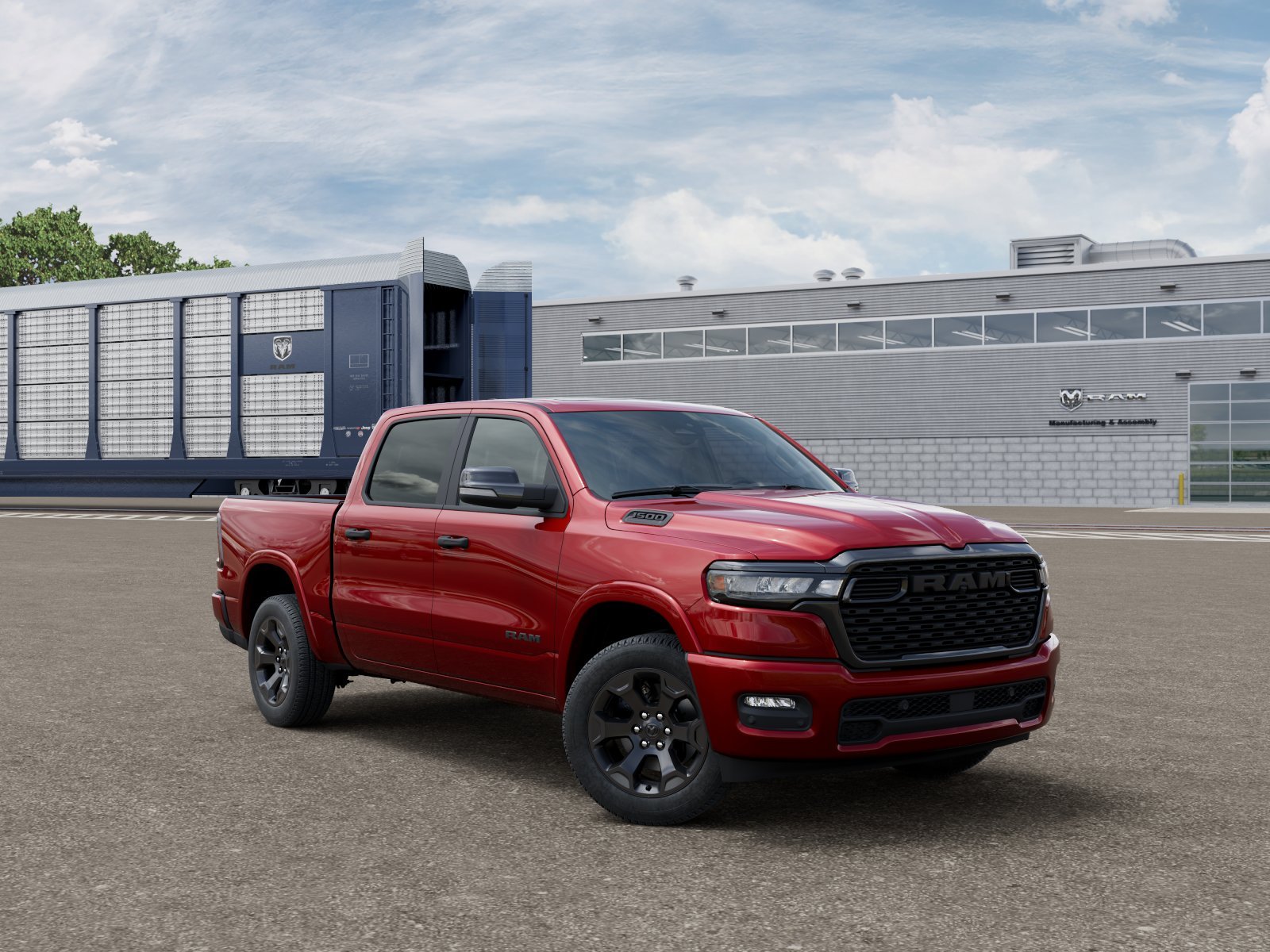 New 2026 Molten Red Pearl-Coat Exterior Paint RAM Big Horn/Lone Star image 3