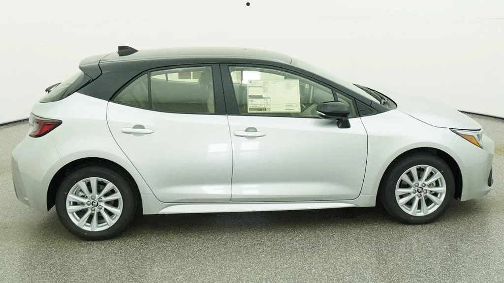 New 2027 Classic Silver Metallic with Black roof Toyota SE image 25