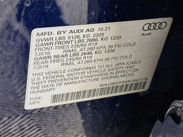 Pre-Owned 2022 Audi Q3 Premium