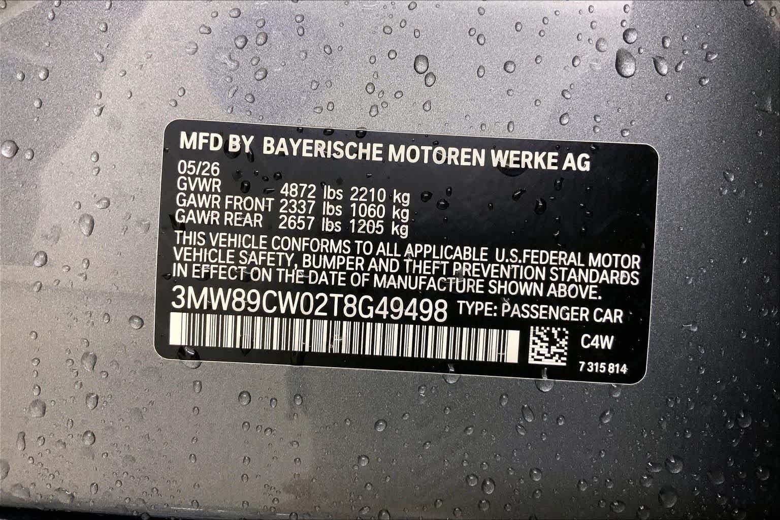 New 2026 Skyscraper Grey Metallic BMW 330i NA xDrive image 21