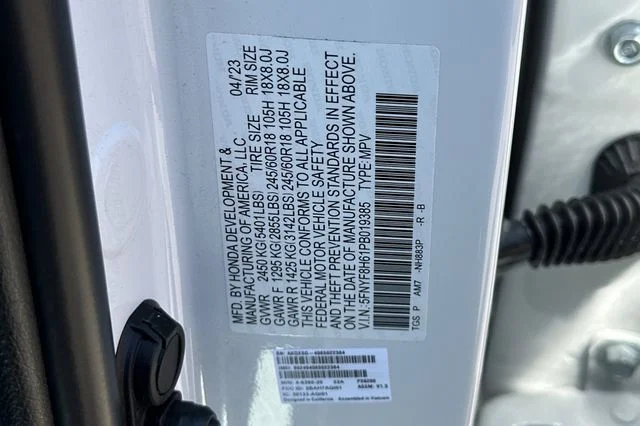 Certified Used 2023 Platinum White Pearl Honda TrailSport image 36