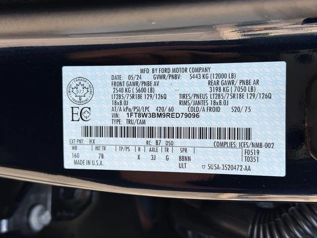 Used 2024 Blue Ford Platinum image 3
