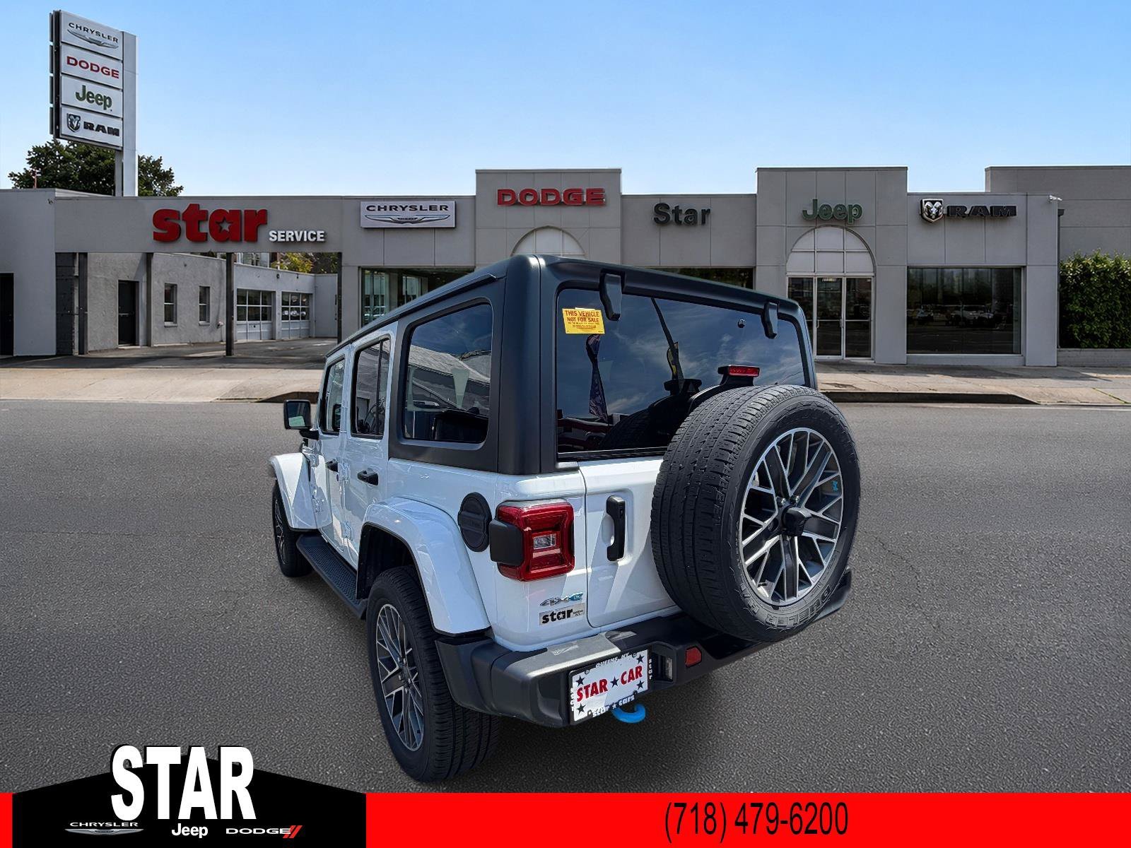 Used 2023 Bright White Clearcoat Jeep Sahara image 5