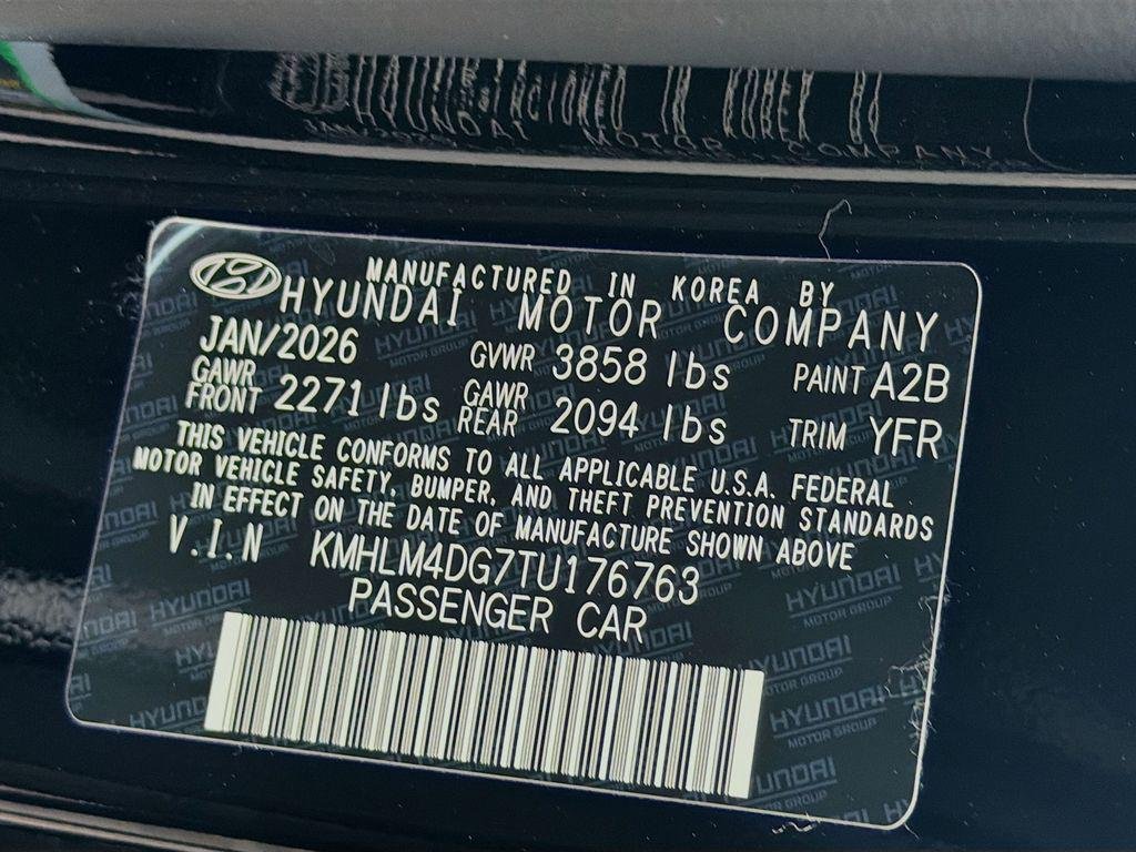 New 2026 Abyss Black Hyundai SEL Sport image 25