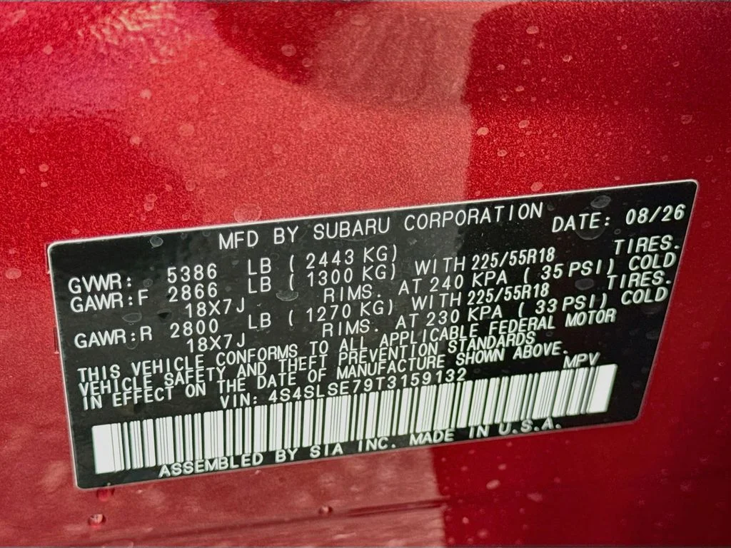 New 2026 Red Subaru Premium Hybrid image 43