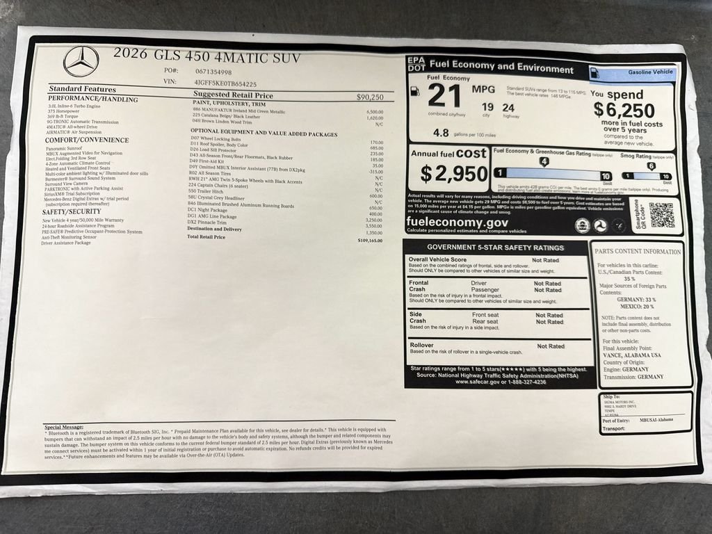 New 2026 MANUFAKTUR Ireland Mid Green Metallic Mercedes-Benz GLS 450 image 9