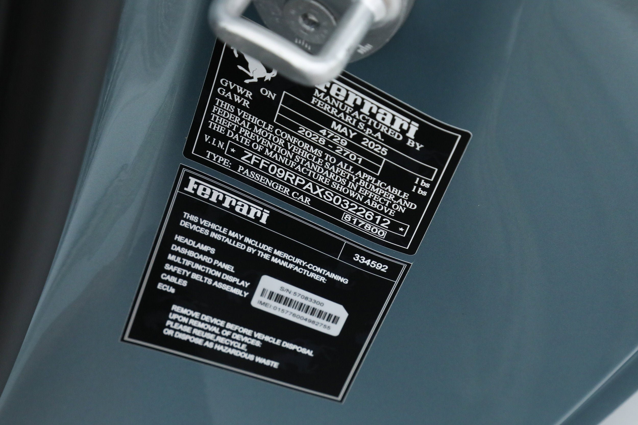 Certified Used 2025 Celeste Trevi Ferrari  image 43