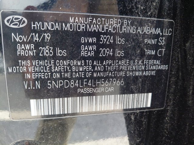 Used 2020 Black Hyundai SEL image 5