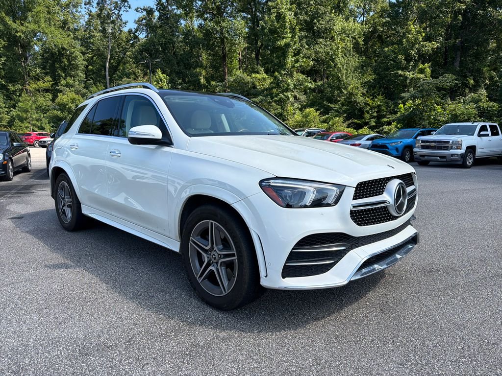Certified Used 2021 designo Diamond White Metallic Mercedes-Benz GLE 450 image 1