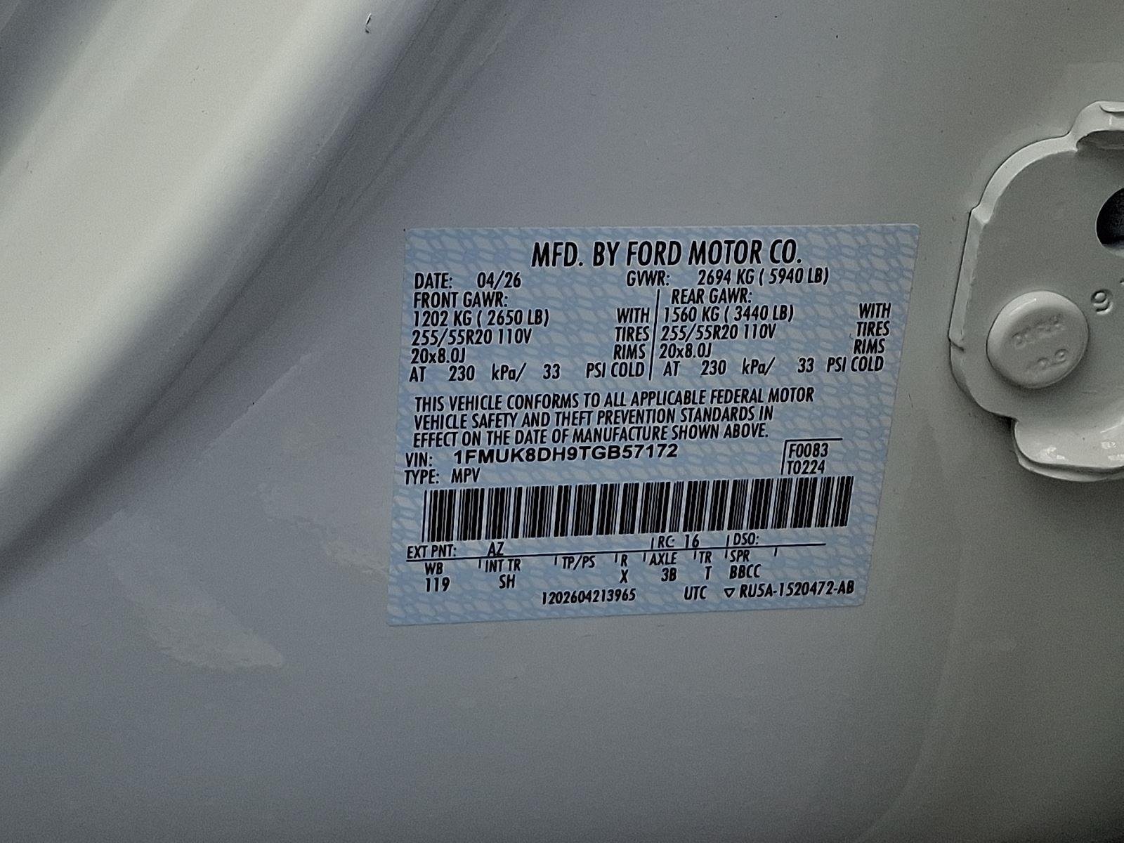 New 2026 Star White Metallic Tri-Coat Ford Active image 18