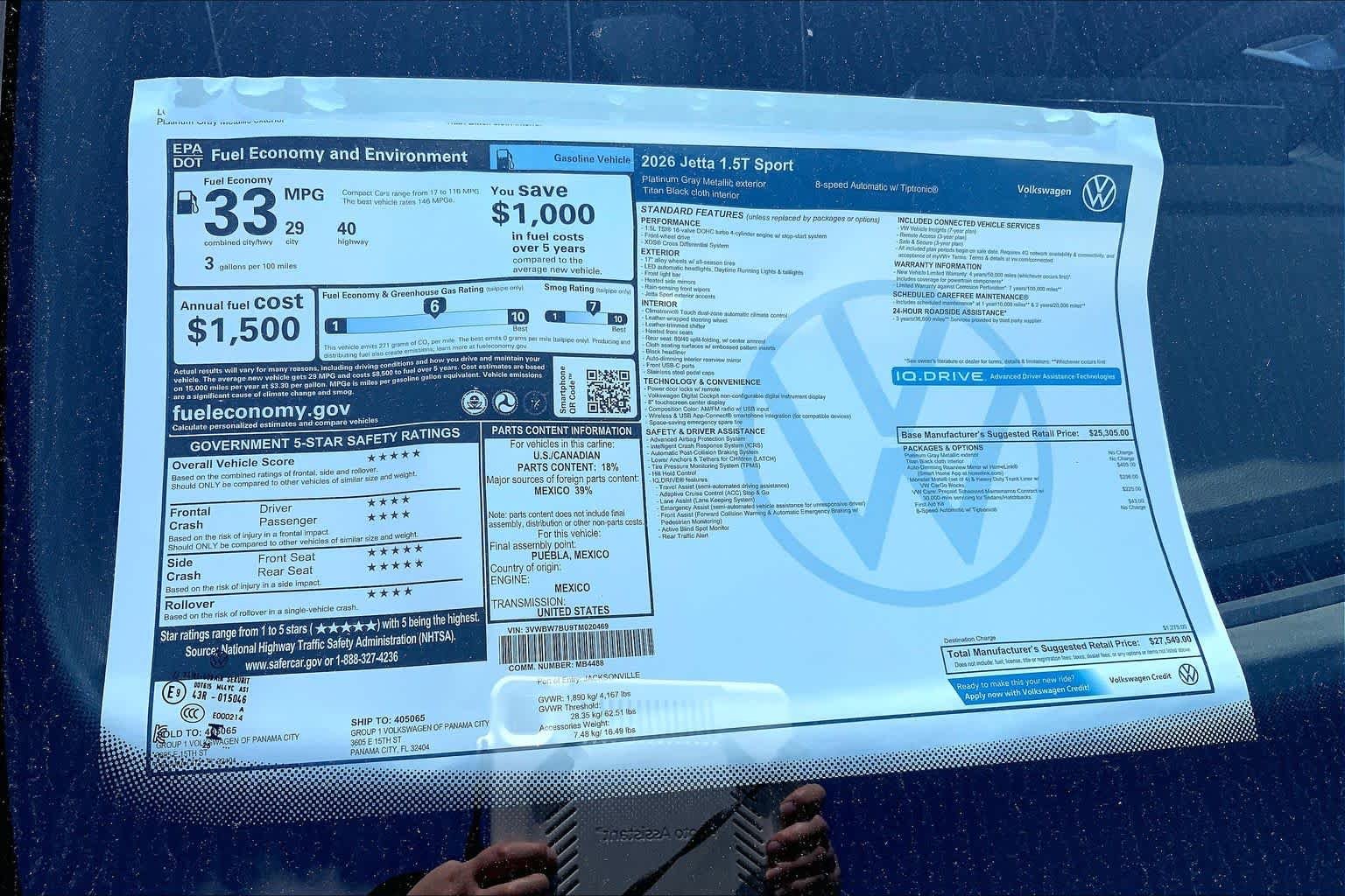 New 2026 Platinum Gray Metallic Volkswagen Sport image 20
