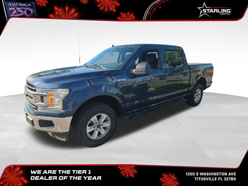 Used 2020 Blue Ford XLT image 1