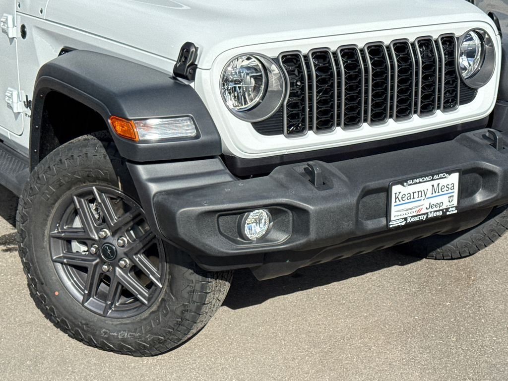 New 2026 Bright White Clear-Coat Exterior Paint Jeep Sport S image 6