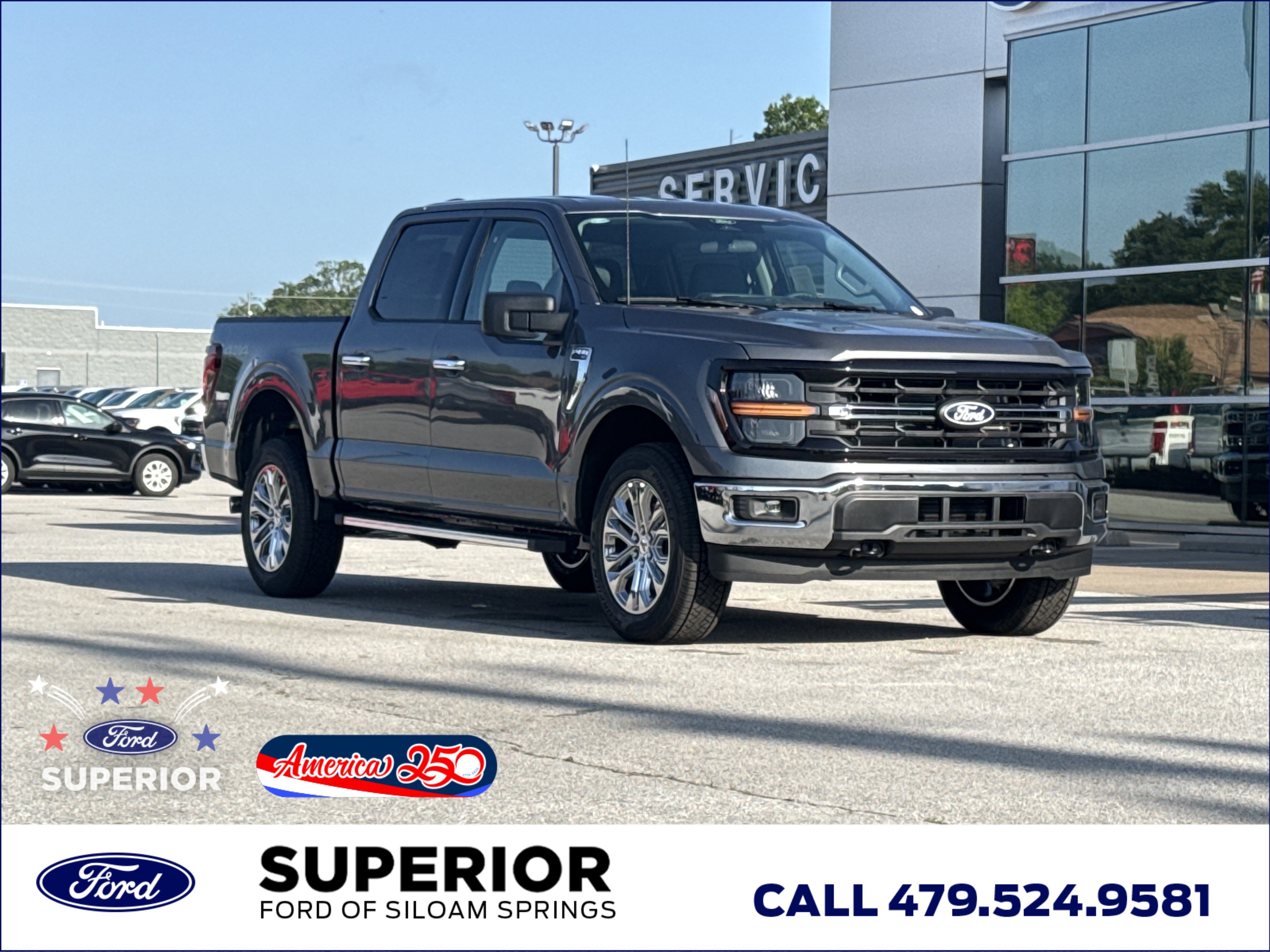 New 2026 Carbonized Gray Metallic Ford XLT 4WD image 1