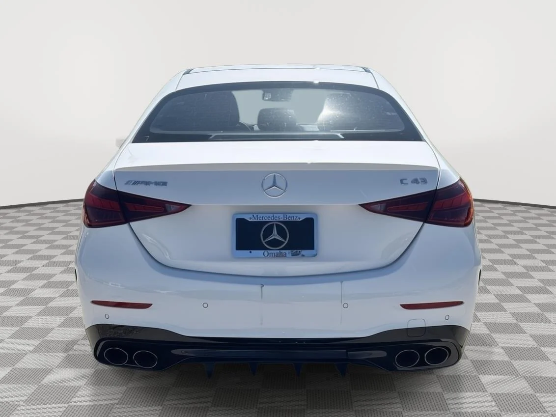 New 2026 Polar White Mercedes-Benz AMG® C 43 4MATIC® Sedan image 4