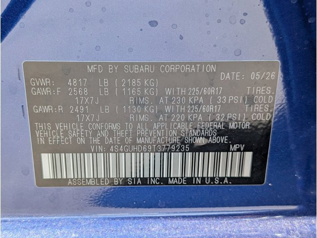 New 2026 SAPPHIRE BLUE PEARL Subaru Premium image 16