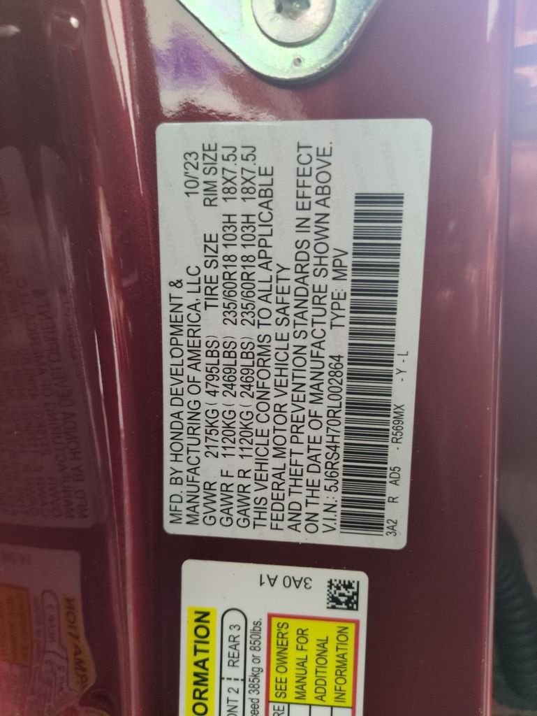 Used 2024 Radiant Red Metallic Honda EX-L image 29