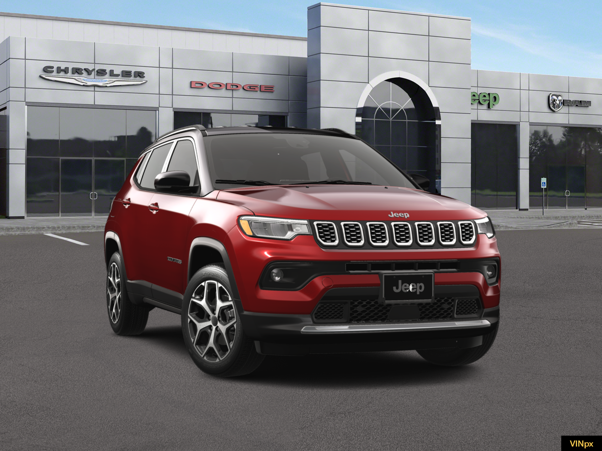 New 2026 Red Hot Pearl-Coat Exterior Paint Jeep Limited image 16