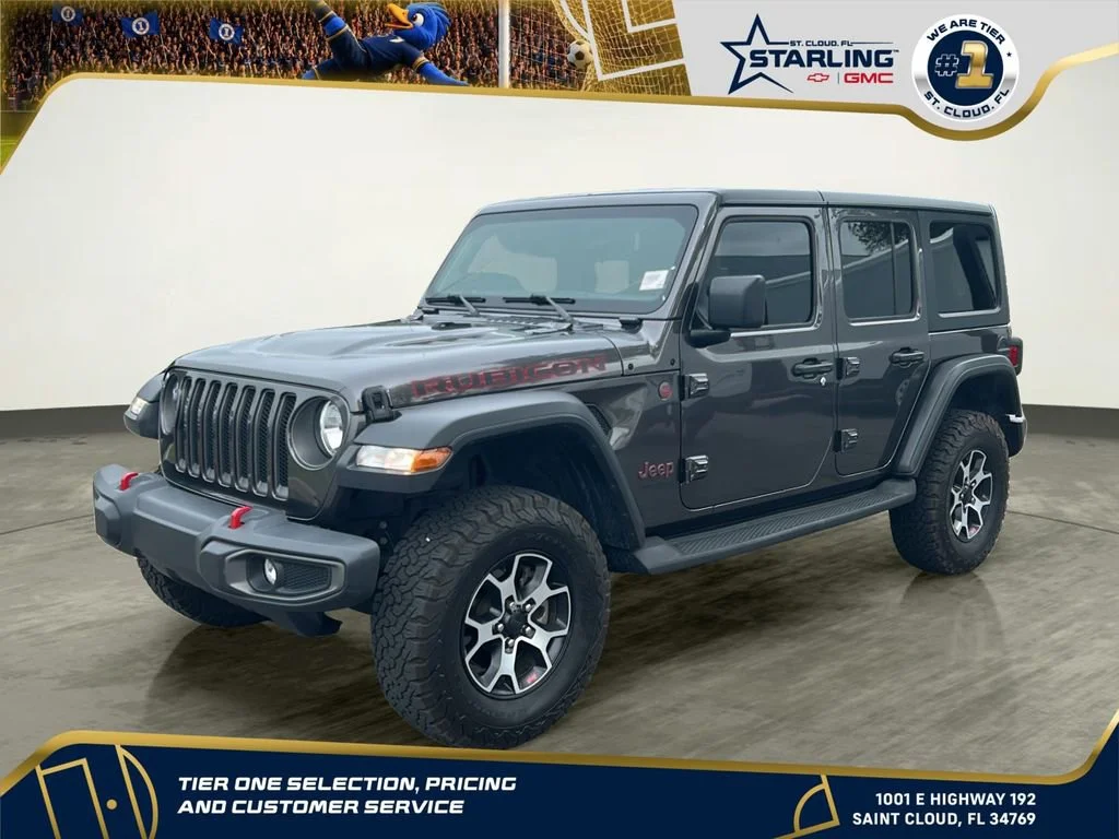 Used 2020 Gray Jeep Rubicon 4x4 image 1