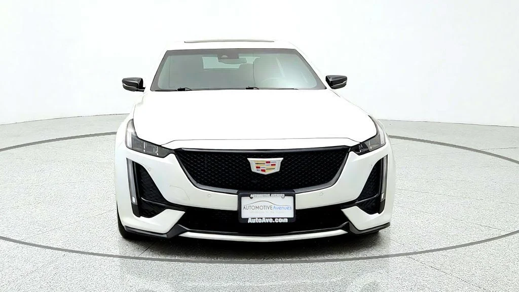 Used 2023 Crystal White Tricoat Cadillac 4dr Sedan Sport image 2