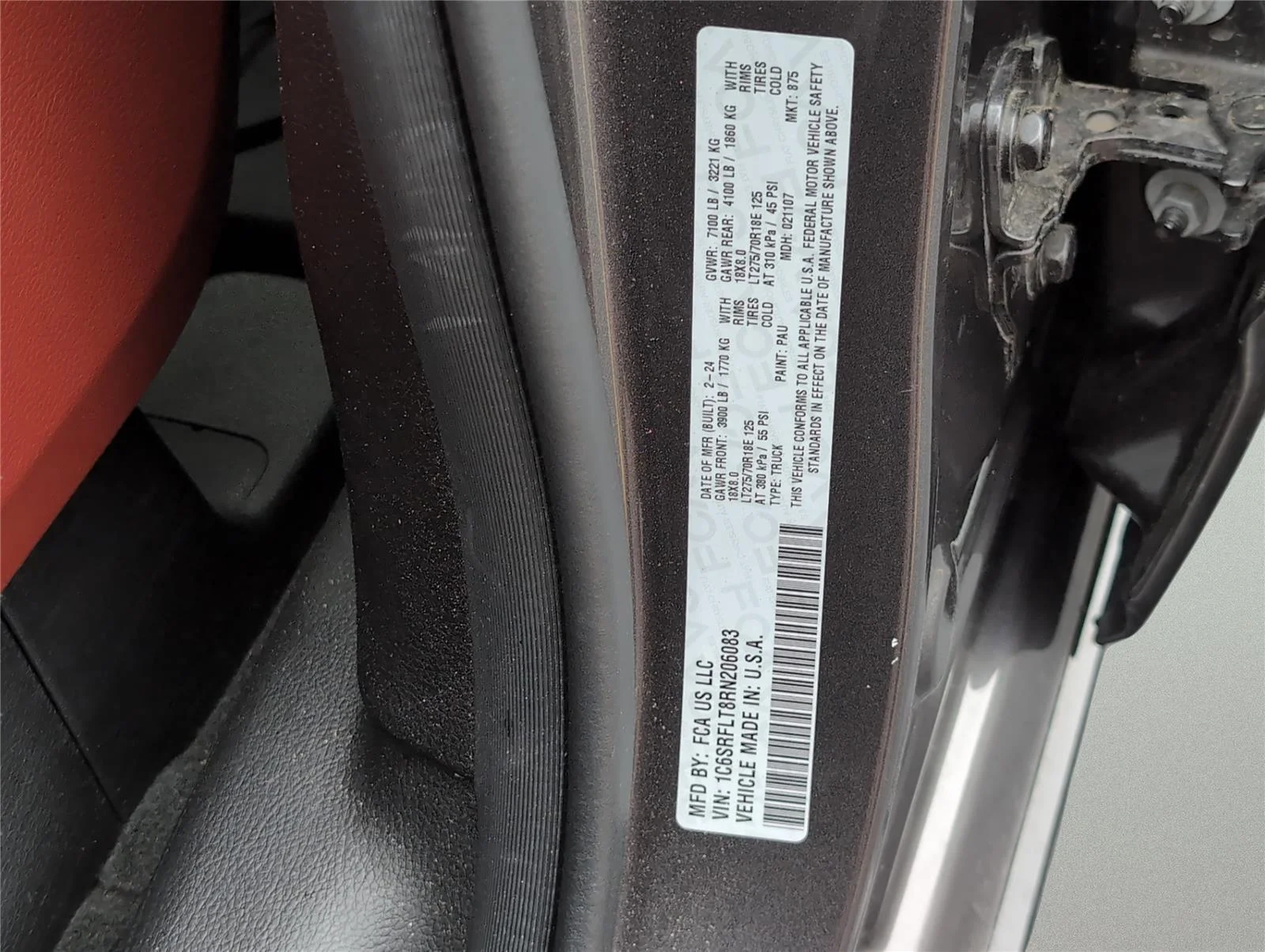Used 2024 Granite Crystal Metallic Clearcoat Ram Rebel image 9