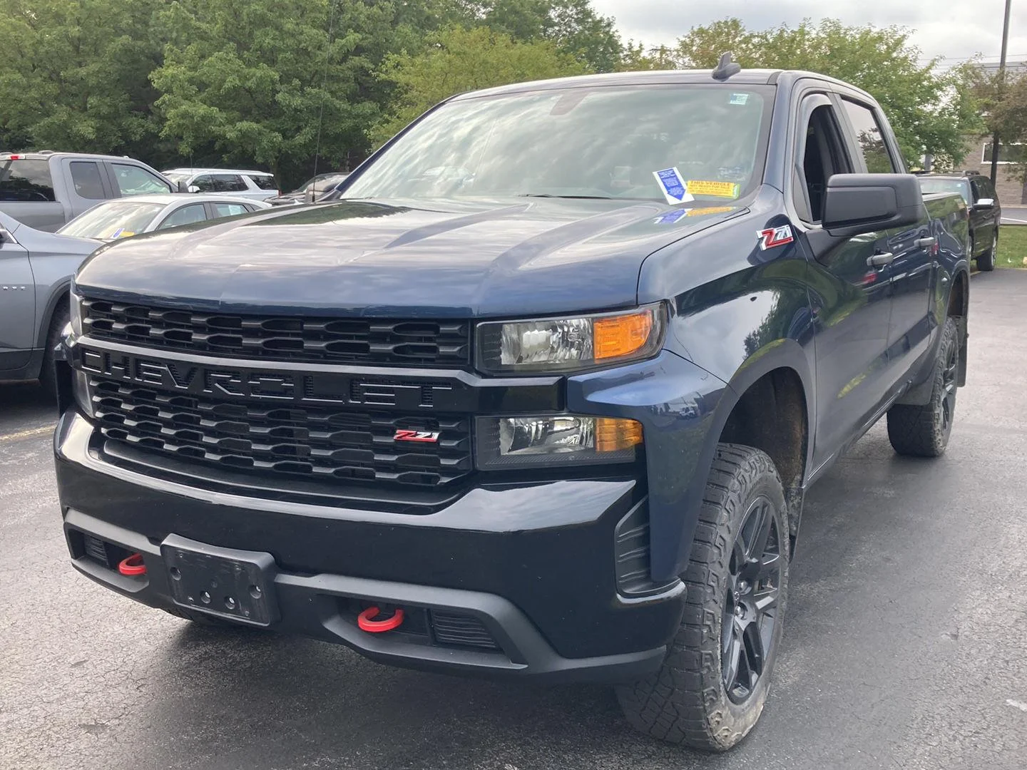Used 2021 Northsky Blue Metallic Chevrolet Custom Trail Boss image 3