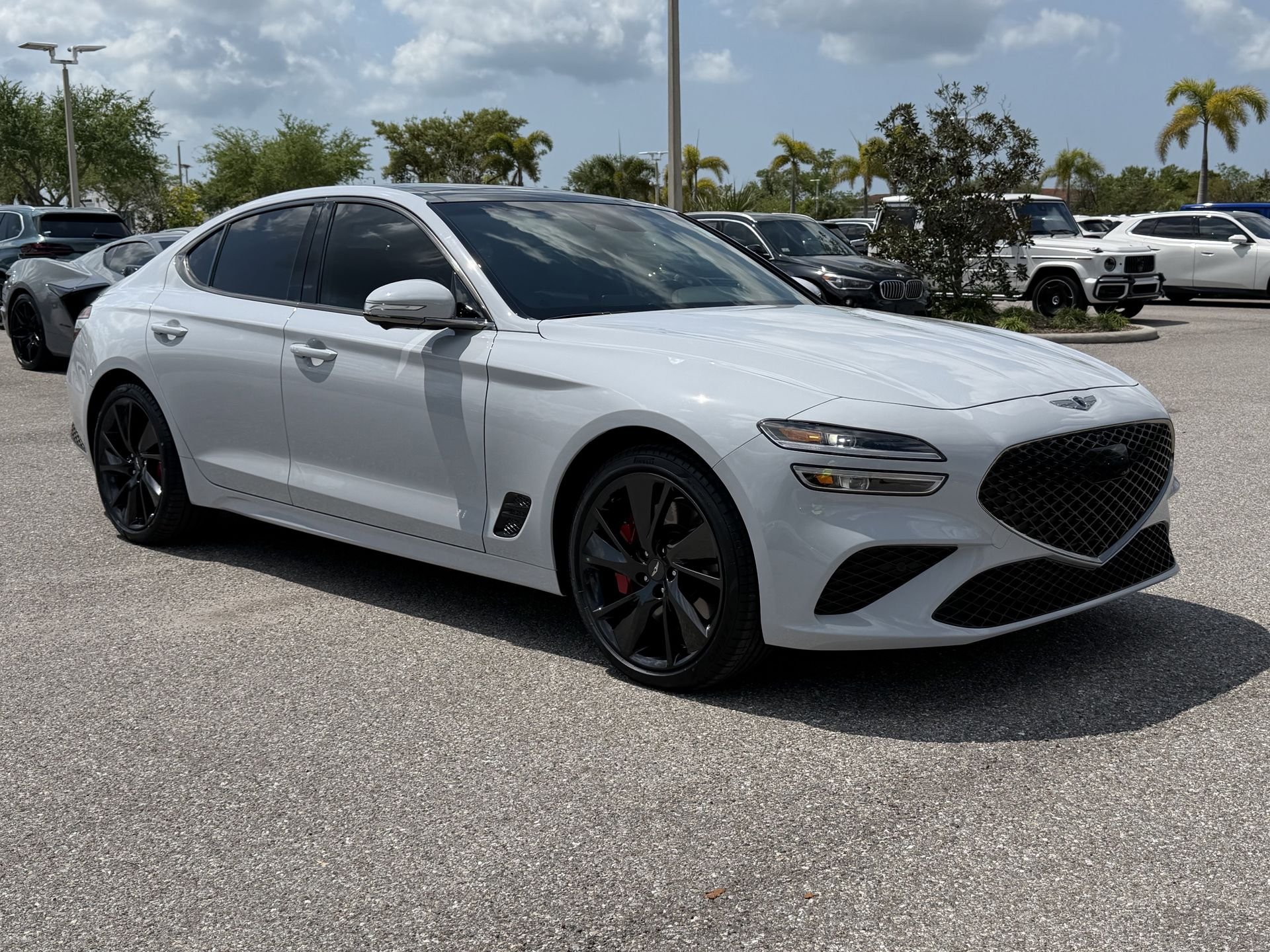 White 2023 Genesis G70 3.3T RWD Sedan Rear-Wheel Drive