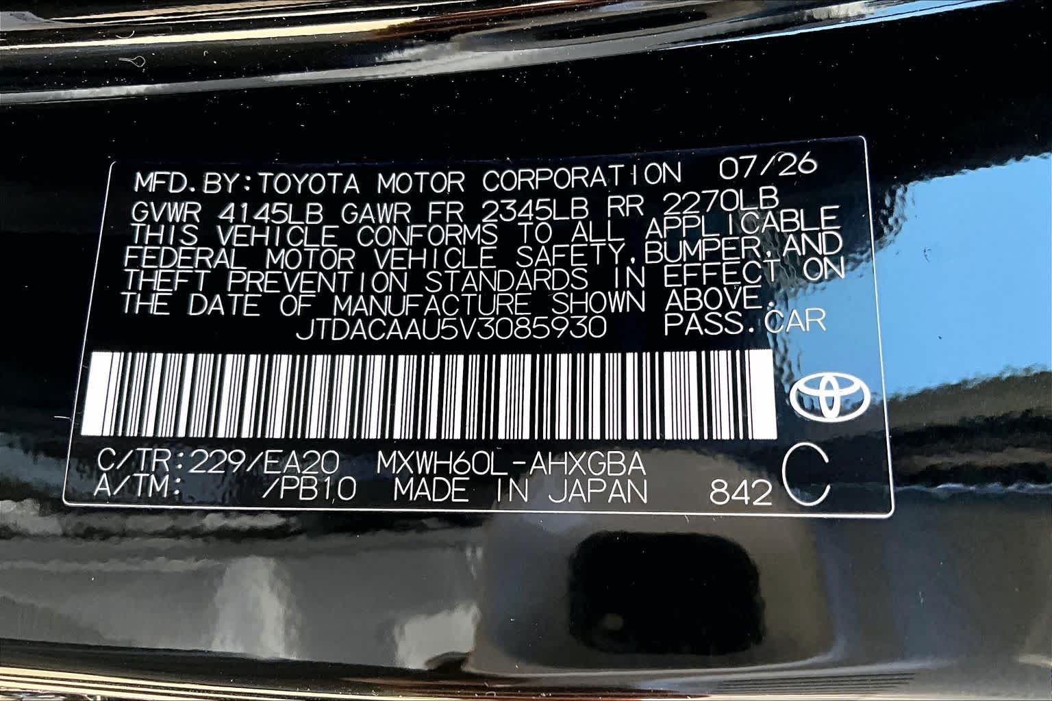 New 2027 Inked Toyota XLE image 20