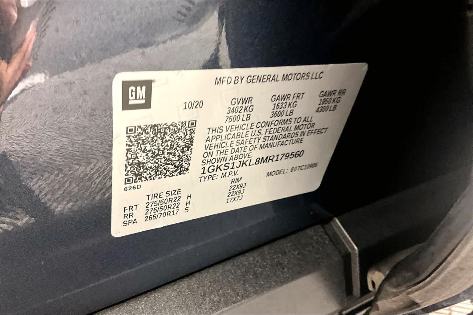 Used 2021 Dark Sky Metallic GMC Denali image 35