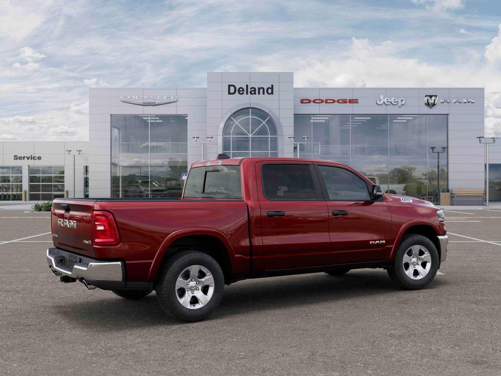 New 2026 Delmonico Red Pearl-Coat Exterior Paint RAM Big Horn/Lone Star image 37