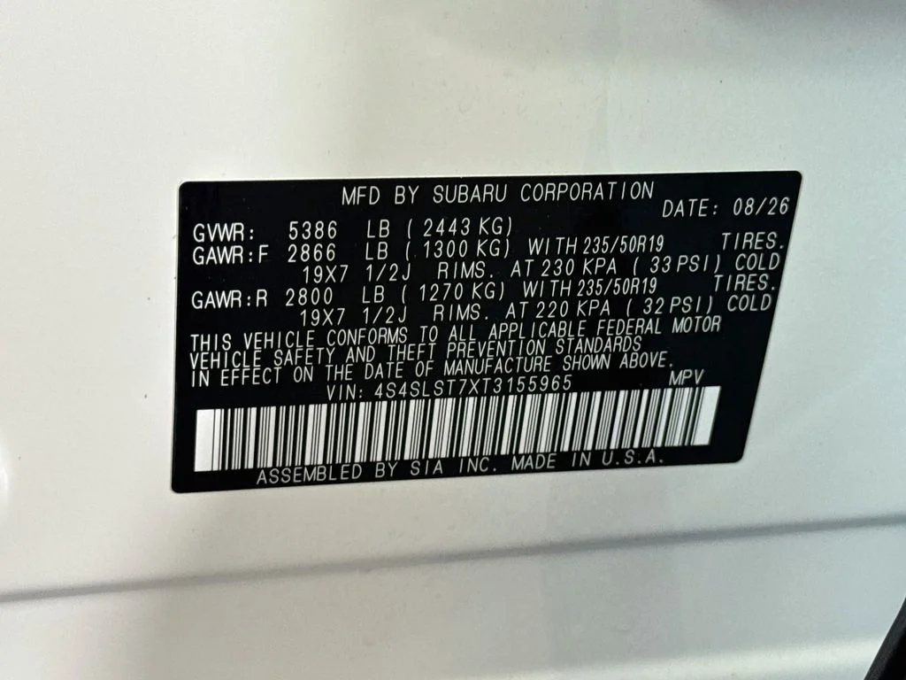 New 2026 CRYSTAL WHITE PEARL Subaru Touring Hybrid image 43