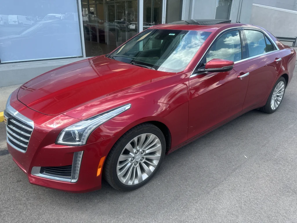 Used 2018 Red Obsession Tintcoat Cadillac Luxury AWD image 2