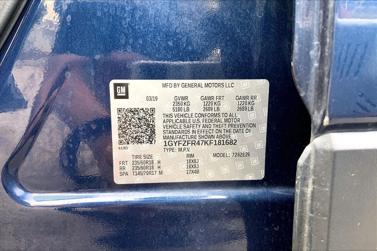 Used 2019 Twilight Blue Metallic Cadillac AWD Sport image 68