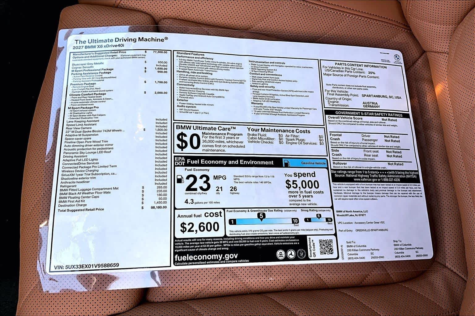 New 2027 Skyscraper Grey Metallic BMW xDrive40i image 19