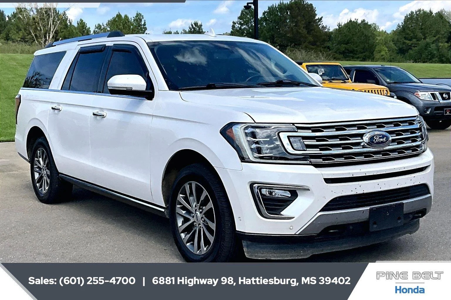 Used 2018 White Platinum Metallic Tri-Coat Ford Limited image 2