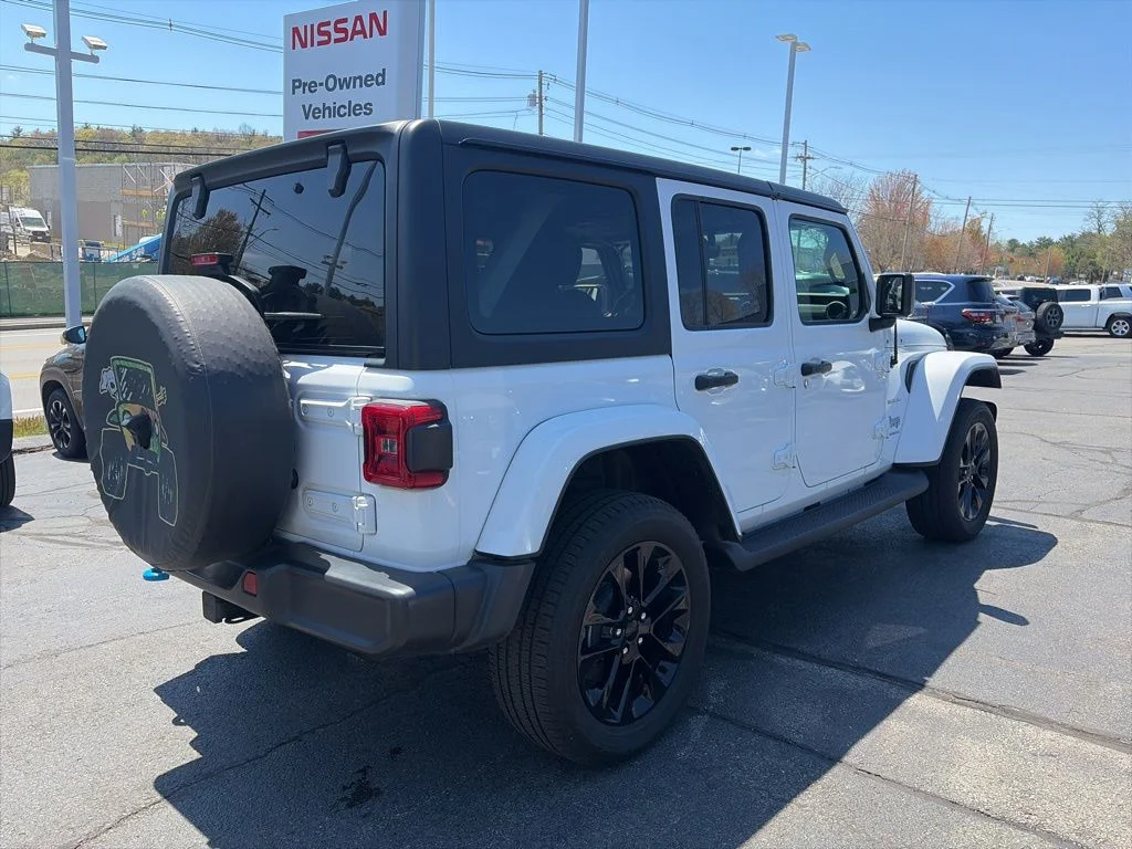 Used 2023 White Jeep Sahara 4xe image 6