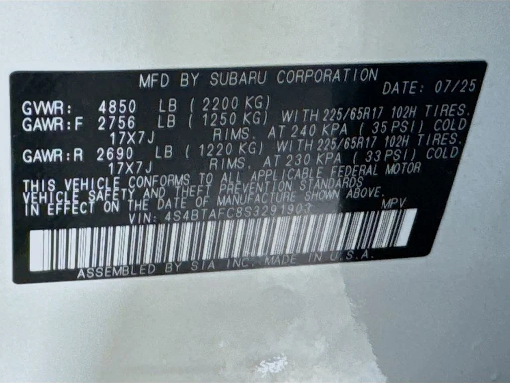Used 2025 White Subaru Premium image 42