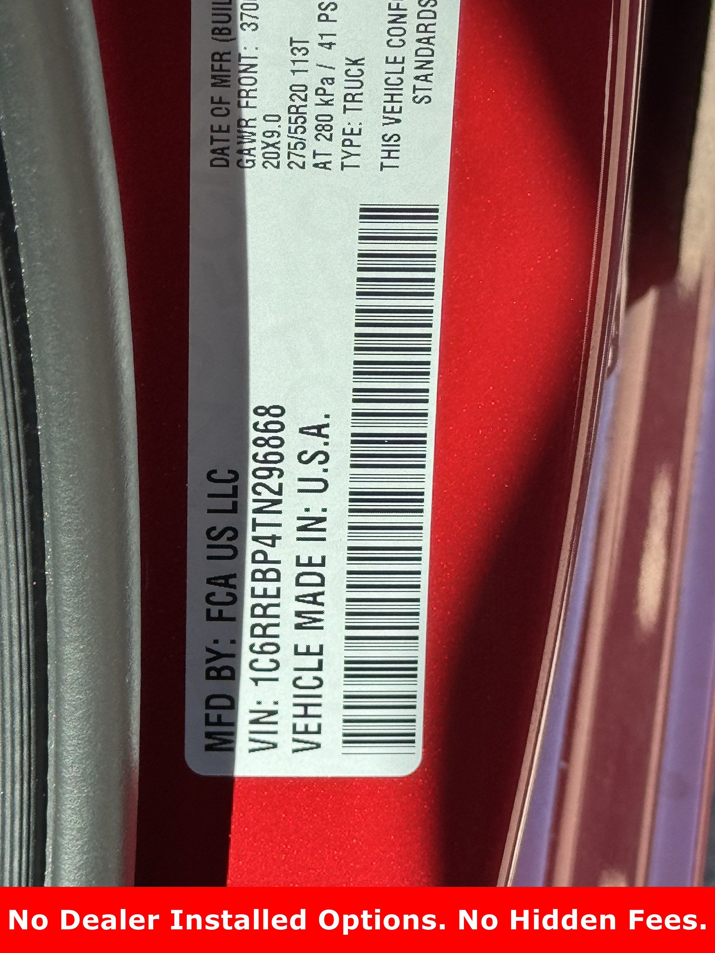 New 2026 Molten Red Pearl-Coat Exterior Paint RAM Lone Star image 21
