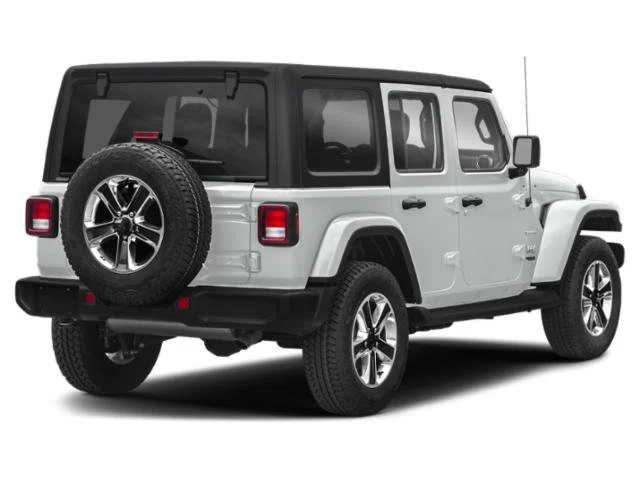 Used 2020 Bright White Clearcoat Jeep Sahara image 2