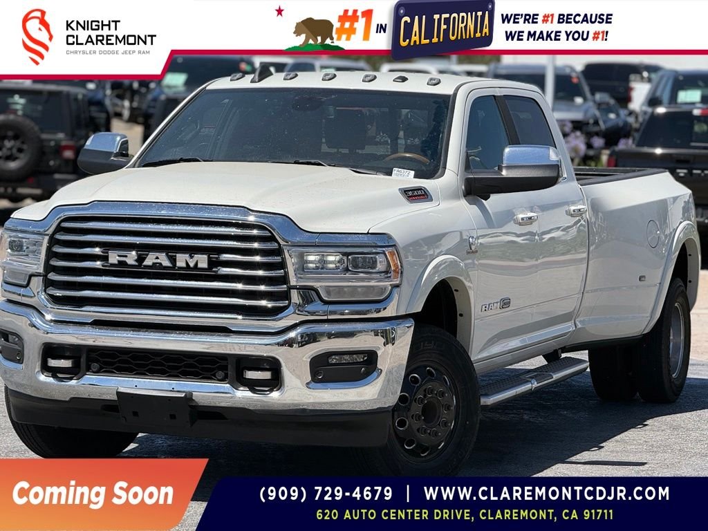 Used 2021 Pearl White Ram Limited Longhorn image 1