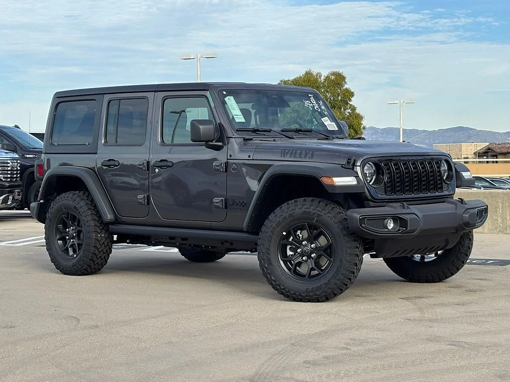New 2026 Granite Crystal Metallic Clear Coat Jeep 4-Door Willys 4x4 image 1