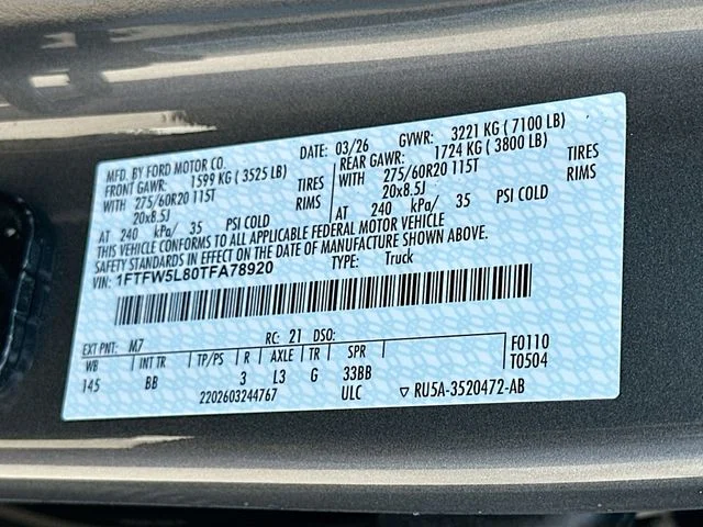 New 2026 Gray Ford Lariat image 21