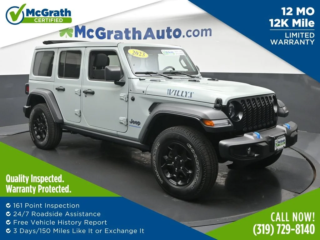 Used 2023 Gray Jeep Willys 4xe image 1
